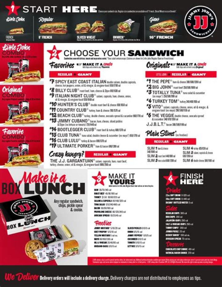 Unlock The Secrets Of Jimmy John's Sandwiches Menu: A Culinary Adventure