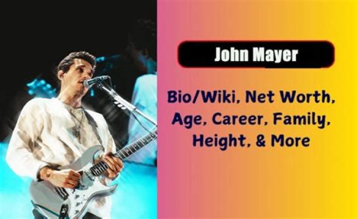 John Mayer's Weight And Height Unveiled