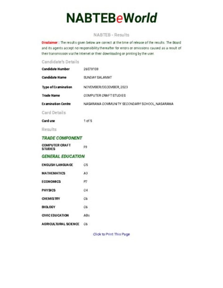 Discover The Gateway To Educational Excellence: Unveiling NABTEB EWorld