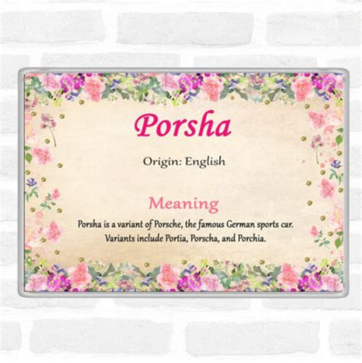 Porsha Name Meaning