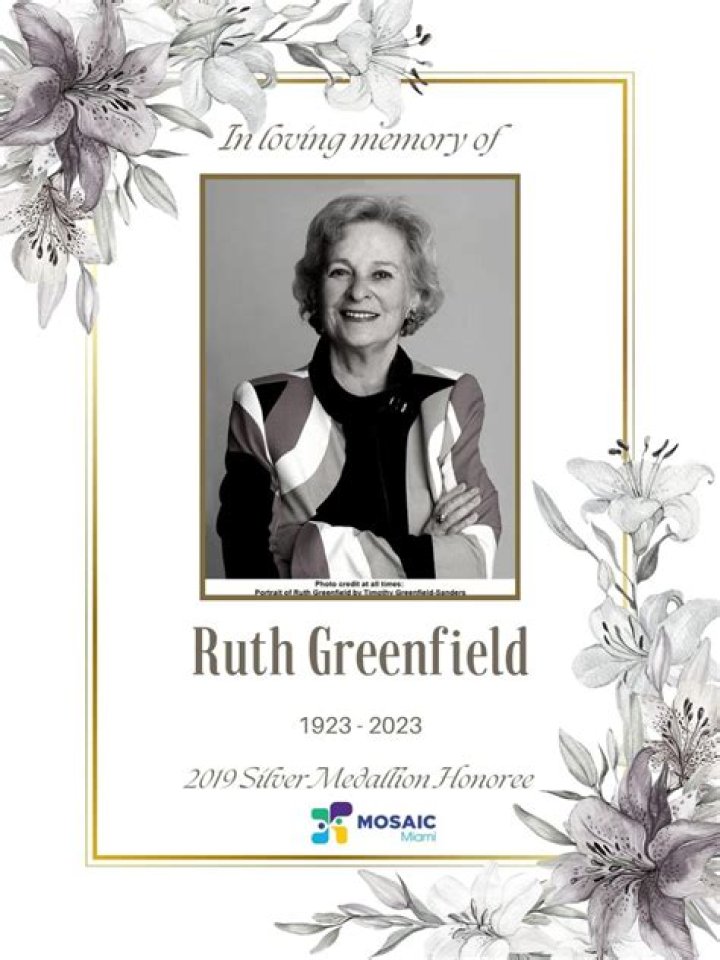 Unveiling The Life And Legacy Of Ruth Greenfield: An Obituary Exploration