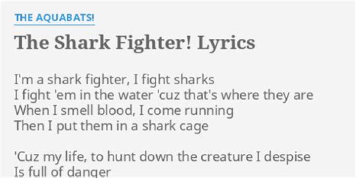 Unlock The Secrets Of Shark Fighter Lyrics: Discoveries And Insights